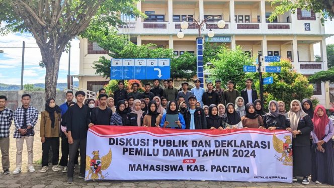
 Deklarasi Mahasiswa Pacitan, Tolak Politisasi Kampus Jelang Pemilu 2024
