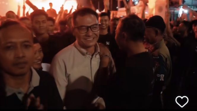 
 Mesranya Mas Aji dan BG saat Ikut Rontek Gugah Sahur