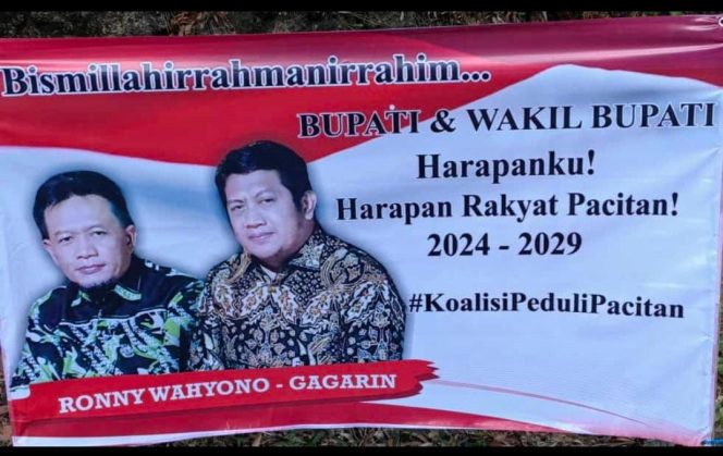 
 Kontroversi Baliho Calon Bupati Pacitan Ronny Wahyono – Gagarin: DPD Golkar Klaim Tidak Terlibat
