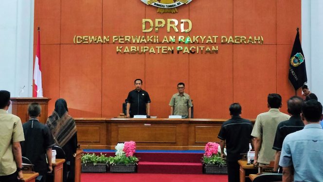 
 Rapat Paripurna DPRD Pacitan Umumkan Calon Pimpinan Definitif 2024-2029