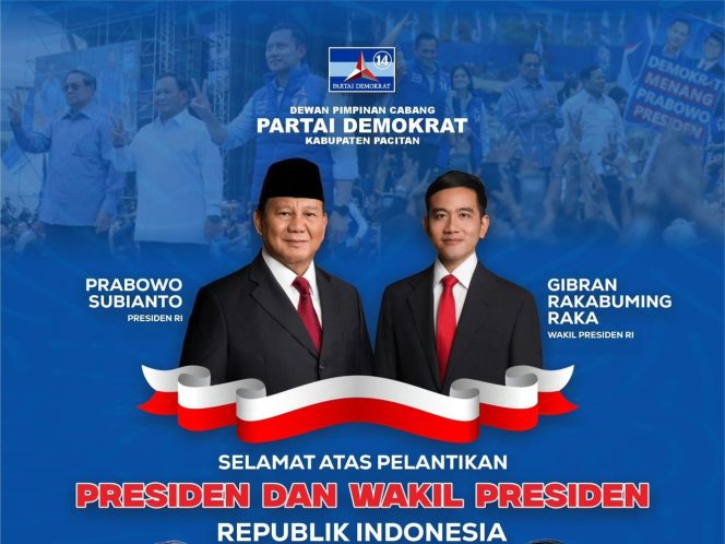 
 DPC Partai Demokrat Pacitan Berharap Kepemimpinan Prabowo-Gibran Bawa Dampak Positif bagi Pacitan