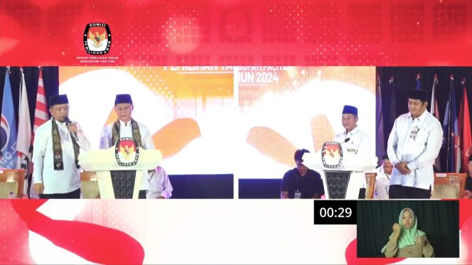 
 Paslon Pilkada Pacitan Bahas Strategi Peningkatan SDM dan Pendidikan dalam Debat Publik