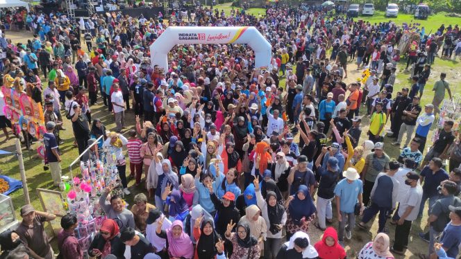 
 Tumpah Ruah! Jalan Sehat Aji-Gagarin, Hadiah Kambing Ditambah