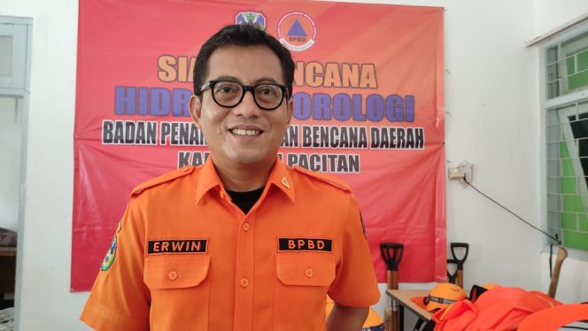
 Erwin Andriatmoko, Kepala Pelaksana BPBD Pacitan (foto: trinoto) 