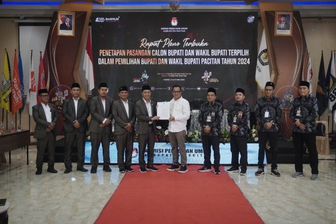 
 Aji-Gagarin Resmi Ditetapkan Sebagai Bupati dan Wakil Bupati Pacitan Terpilih 2024