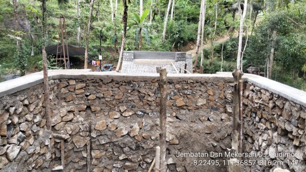 Jembatan Dusun Mekarsari Sudimoro Rampung Tahap Pertama, Tingkatkan Akses Warga