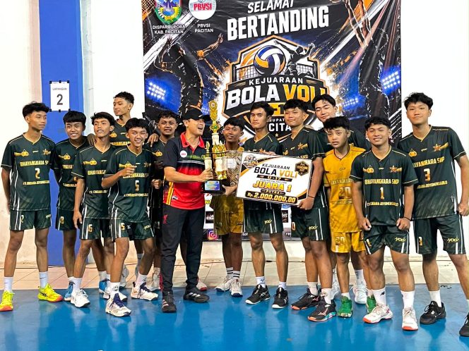 
 Bhayangkara SKP Pacitan Juara Kejuaraan Bola Voli U-17 Antar Klub 2026